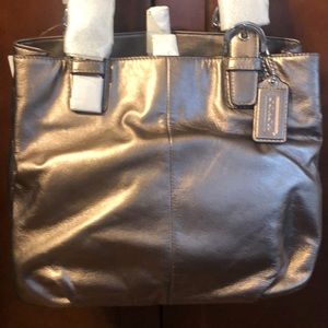 NWT Coach handbag - beautiful bronze leather
